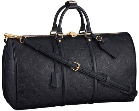 louis vuitton monogram keepall 45 bandoulière empreinte line|louis vuitton empreinte keepall.